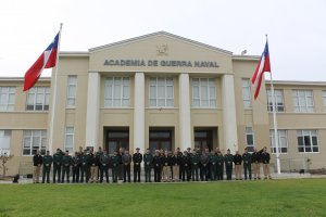 Delegación de la Escuela Superior de Guerra de Colombia visitó la Academia de Guerra Naval
