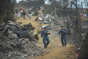 Personal de Fuerzas Armadas refuerza seguridad en sectores afectados por los incendios