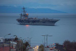 El Portaaviones USS George Washington ingresa a aguas jurisdiccionales de Chile