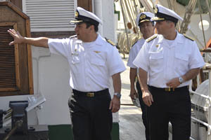 Comandante en Jefe de la Segunda Zona Naval visitó el buque Escuela