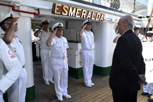 BE “Esmeralda” se encuentra en su último puerto internacional